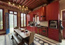 Superb chateau in the Art Deco style with significant outbuildings, guest lodge & pool