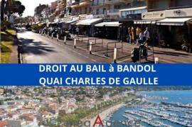 Droit au bail sur le quai de Charles De Gaulle ,Bandol