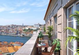Apartment Loft, 54,02m2, terrace 48,53m2, completely renovated,  historical center, Porto