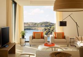 Modern apartment in Monte Rei, overlooking the Atlantic and golf course.