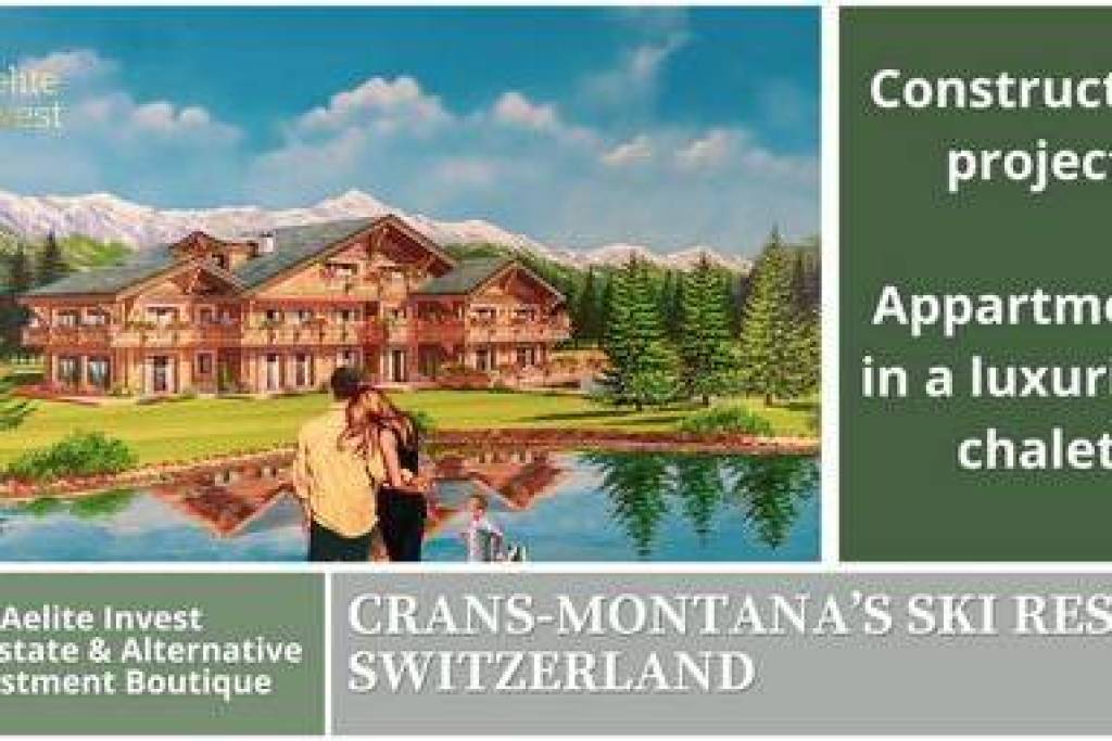 Magnificent luxury construction project at the ski resort: Apartments on 3 levels in a chalet, Crans - Montana, Switzerland