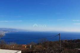 OPATIJA, BREGI - building plot of 601m2 with a panoramic view and a ruin of 51m2