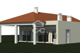 Land with 1753 m2 and approved project for detached house in Parceiros , Leiria.