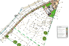 Land with 1753 m2 and approved project for detached house in Parceiros , Leiria.