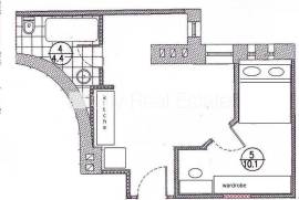 Apartment for rent in Riga, 35.00m2