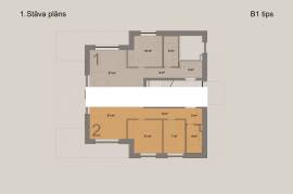 Apartment for rent in Riga district, 64.00m2