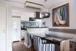 Apartment, for sale, FURNISHED, 73m2, 3 bedrooms, 1 suite, washed, semi-furnished, 1 vacancy, shopping, lower city, poa/rs