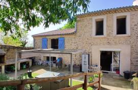 Entirely Renovated Former Stone Barn With 3 Bedrooms And Outbuildings With A Pleasant Garden, Set In An Idyllic Environment In The Heart Of The Garrigue.