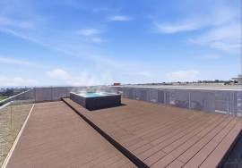 Carvoeiro – Furnished and decorated T3 penthouse with private rooftop, heated pool and panoramic ocean views