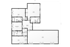 Manor house with garage for 3 cars, patio, terraces and multiple suites for sale in Don Benito