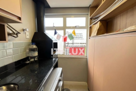 Charming furnished apartment, 42m², for sale, 1 bedroom, large living room, social bathroom, 1 covered parking space garage, Santana, POA/RS