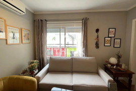 Charming furnished apartment, 42m², for sale, 1 bedroom, large living room, social bathroom, 1 covered parking space garage, Santana, POA/RS