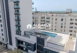 Modern 2 bedroom apartment with sea views 150 meters from Quarteira Beach, Algarve
