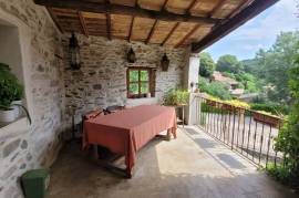 Charming Stone Village House With A Terrace And Gardens - Great Potential, Idyllic Setting. Charming Stone Village House With A Terrace And Gardens - Great Potential, Idyllic Setting.