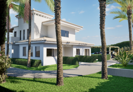 Luxury 5 bedroom villa with pool and sea view for construction located on Porto de Mós Beach in Lagos
