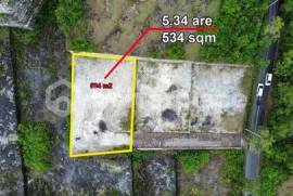 Prime Leasehold 534 sqm Land in Bukit Ungasan with Ocean View Potential – Exceptional Investment Opportunity Just Minutes from Melasti Beach