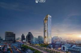 New Luxury High-Rise 55 Storey Condo with Excellent Facilities and City and Chao Phraya River Views at Samyan - Rama IV
