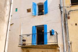 Charming Village House With 2 Bedrooms, 2 Shower Rooms, An Attic And A Large Balcony, On A Small Square. Bargain