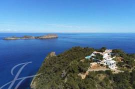 Ibiza, Santa Eularia private peninsula island, 3 villa's on 110.000m2