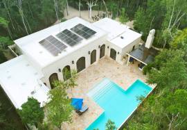 Luxury 2 bed Hacienda Style Tulum Villa For Sale in Los Arboles Tulum