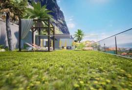 Excellent 4-bedr. villa under construction with pool and sea view - Paul do Mar
