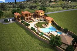 Three Unfinished Stone Houses For Sale in Likotinara Crete