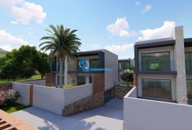 3+1 bedroom villa under construction with swimming pool and garage located in Ferreiras