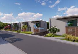 3+1 bedroom villa under construction with swimming pool and garage located in Ferreiras