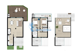 Splendid new 2+1 bedroom villas 600m from Praia do Castelo- Albufeira