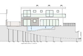Land with approved project for detached house with swimming pool