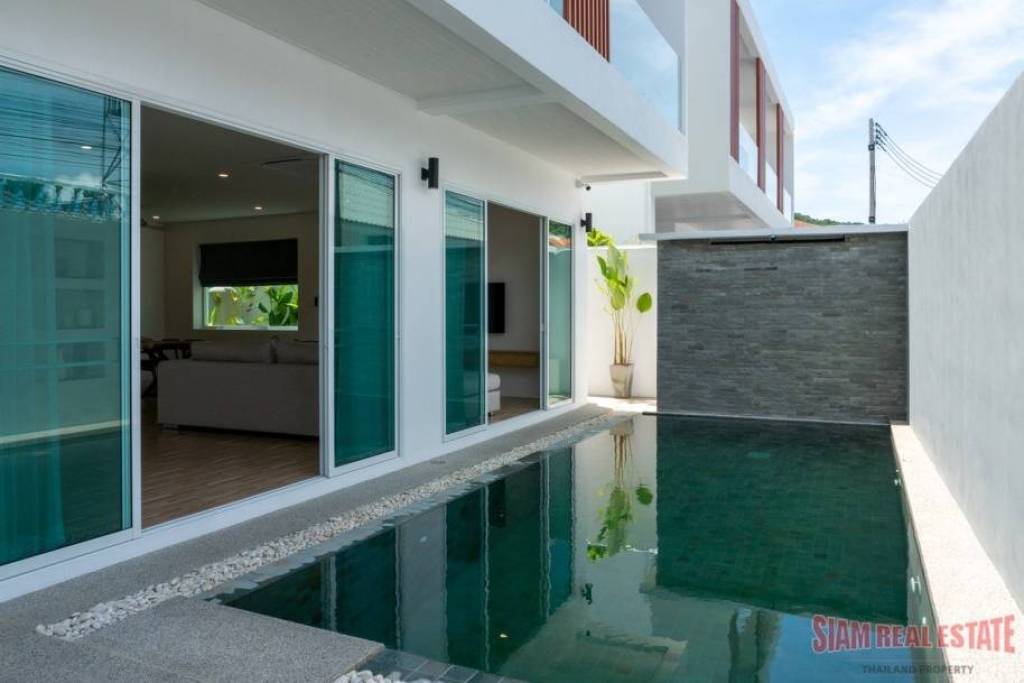 Brand New 3 bed + Office 4 bath pool villa for sale in Rawai, close to Schools and Malls