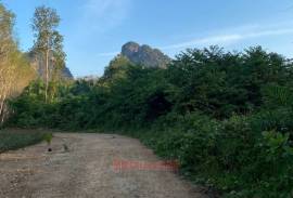 4-2-64 Rai Land Plot with Mountain Views for Sale in Ao Nang, Krabi - Ideal Investment Opportunity