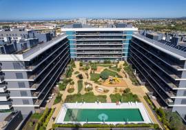 Modern 2 Bedroom Apartment for Long Term  Rental - with Pool and Garage | Lux Garden - Lejana | Near Forum Algarve and Airport