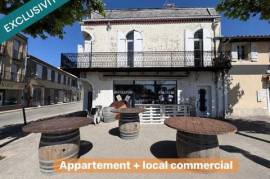 IMMEUBLE AVEC LOCAL COMMERCIAL ET APPARTEMENT