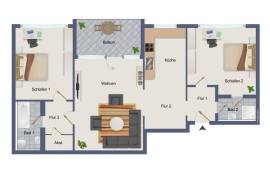 Ready to move: 3/4 room apartment with balcony near Tiergarten & Kudamm