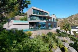 Villa de 6 chambres de nouvelle construction à Calpe, avec piscine privée et une vue spectaculaire sur la mer et le « Rocher de Ifach », située à seulement 2 km de la plage.