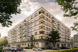 Mercedes Benz Arena area: New upscale 3-room apartment with balcony