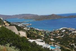 Panoramic seaview plot, elite tourist area of Elounda