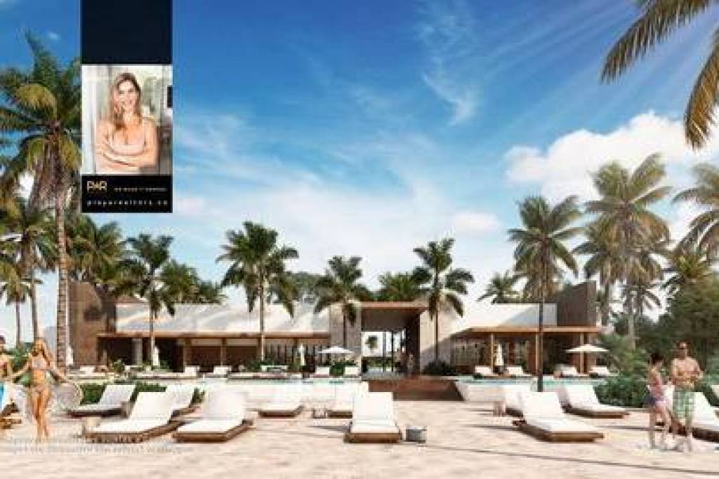 Private community with lagoons and beach club
