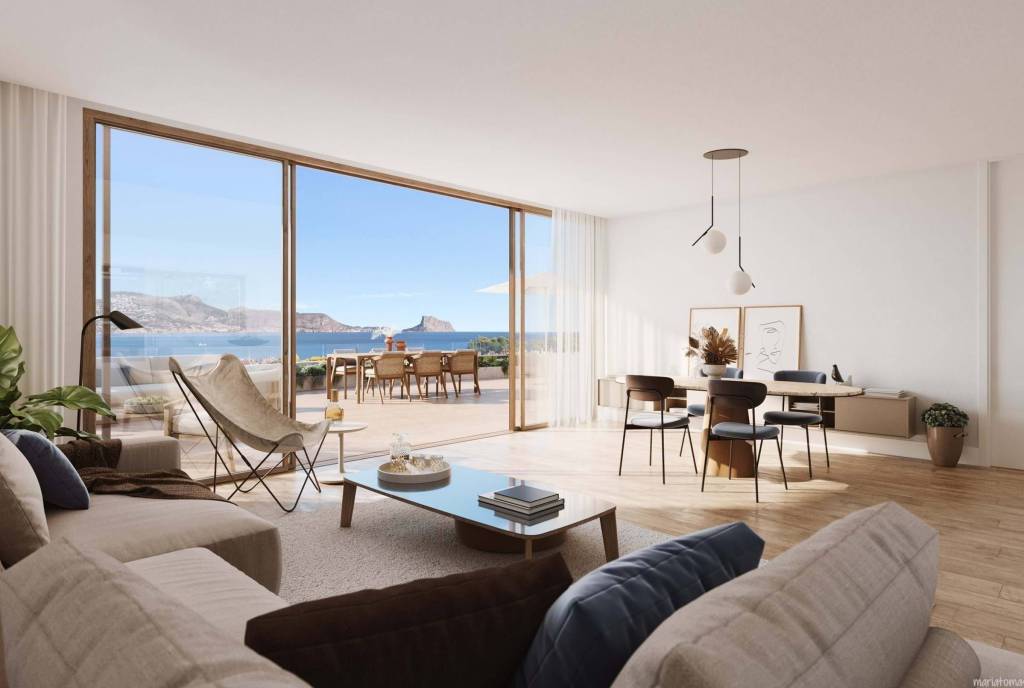 Apartment for sale in El Albir, in urbanization with swimming pool, gym and more