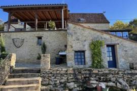 Main House and Two Guest Gites with Pool and Panoramic View