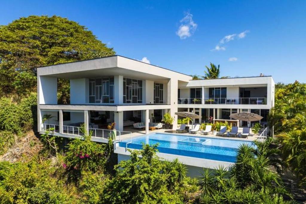 Villa Eos: Luxury 4-Bedroom Ocean View Home with Guesthouse & Pool in San Juanillo, Costa Rica