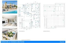 Villas neuves avec piscine privée à Oasis de la Marina, Costa Blanca Villas neuves avec piscine privée à Oasis de la Marina, Costa Blanca