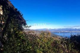 OPATIJA, DOBREĆ - Building land with panoramic views of the sea and the entire bay, 2088m2
