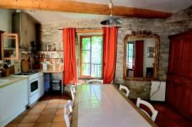 Delightful Character Stone House With 145 M2 Of Living Space Offering 3 Bedrooms, Workshop, Large Garage, Patio And South-Facing Terrace. Delightful Character Stone House With 145 M2 Of Living Space Offering 3 Bedrooms, Workshop, Large Garage, Patio And South-Facing Terrace.