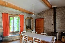 Delightful Character Stone House With 145 M2 Of Living Space Offering 3 Bedrooms, Workshop, Large Garage, Patio And South-Facing Terrace. Delightful Character Stone House With 145 M2 Of Living Space Offering 3 Bedrooms, Workshop, Large Garage, Patio And South-Facing Terrace.