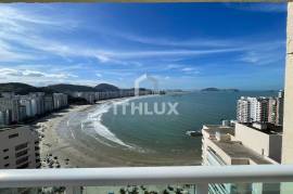 Duplex Apartment 'Closed Door' with 196m², Private Leisure and Sea View on the 23rd Floor | La Caravelle 2 Condominium, Guarujá