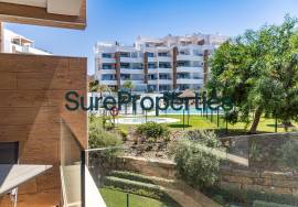 Bright holiday rental apartment with sea views and pool in Torrox Costa.