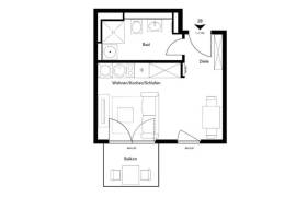 Ready to move-in 1-room new built apartment with balcony close to Berlin-Mitte