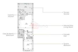 T1 in Olhão with modern architecture T1 in Olhão with modern architecture